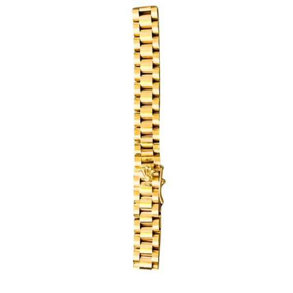 Pulso 14k tejido diseño Rolex, 20 cm