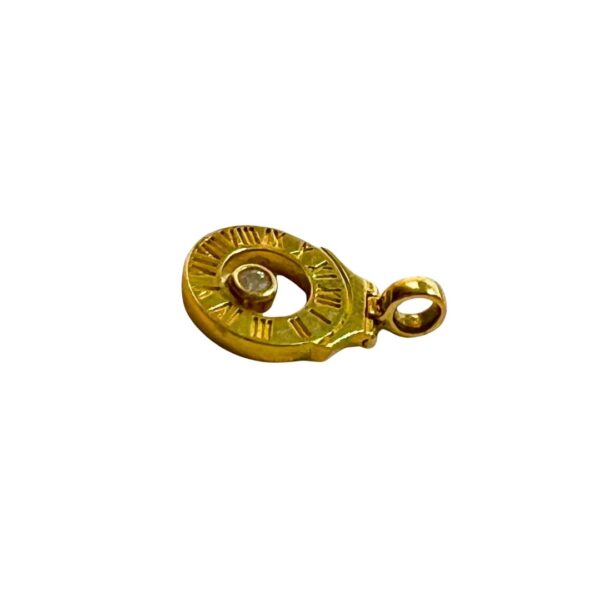 Dije 14k Números romanos centro brillantito - Image 2